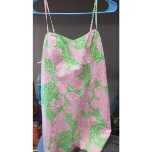 Lily Pulitzer McCallum Limeade Cheat Ya Print Sundress Dress